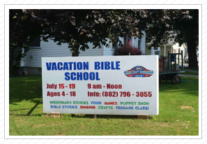 VBS Sign